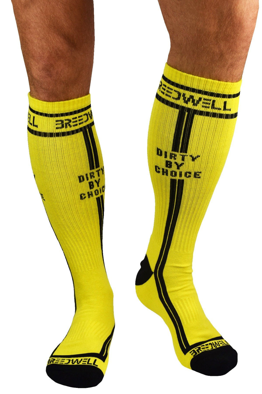 Breedwell Yellow 'Dirty by Choice' Socks
