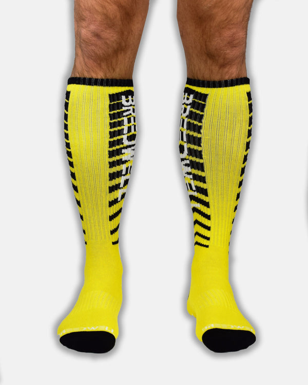 Breedwell Yellow Hazard Dirty Socks
