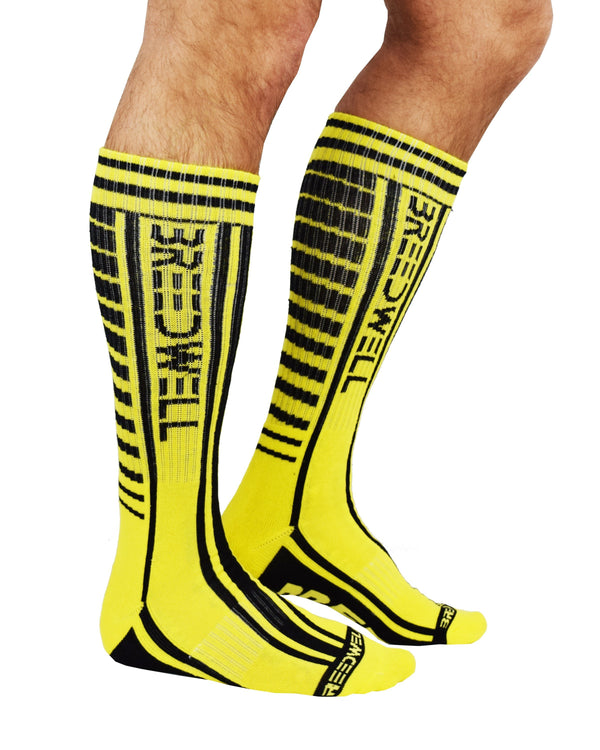 Breedwell Yellow Moto Breed Socks