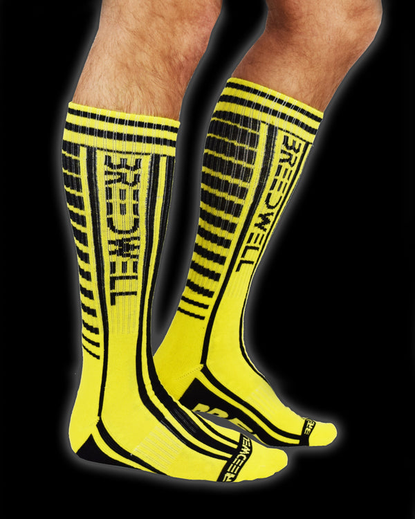 Breedwell Yellow Moto Breed Socks