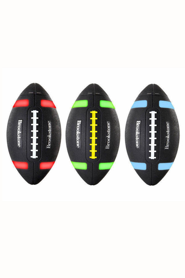 Brookstone Multi-Color Rechargable Light-Up Gronkball Football Bluetooth Speaker