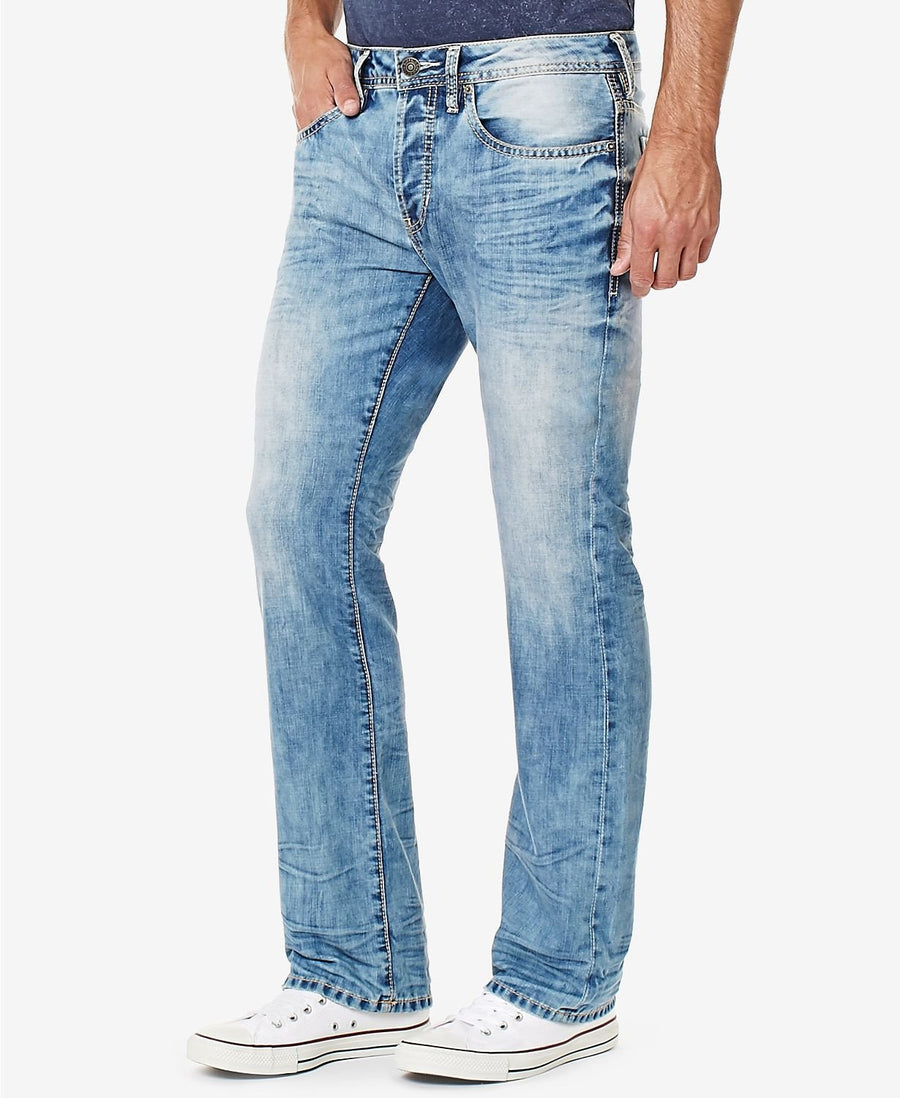 Buffalo David Bitton Slim Fit Jeans Creased And Crinkled