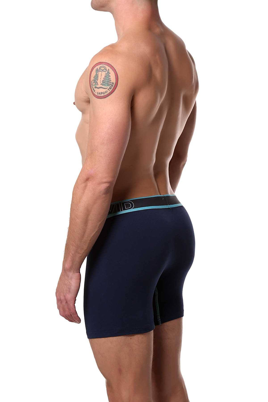 Buffalo by David Bitton Blue/Grey Contrast-Trim Boxer Brief