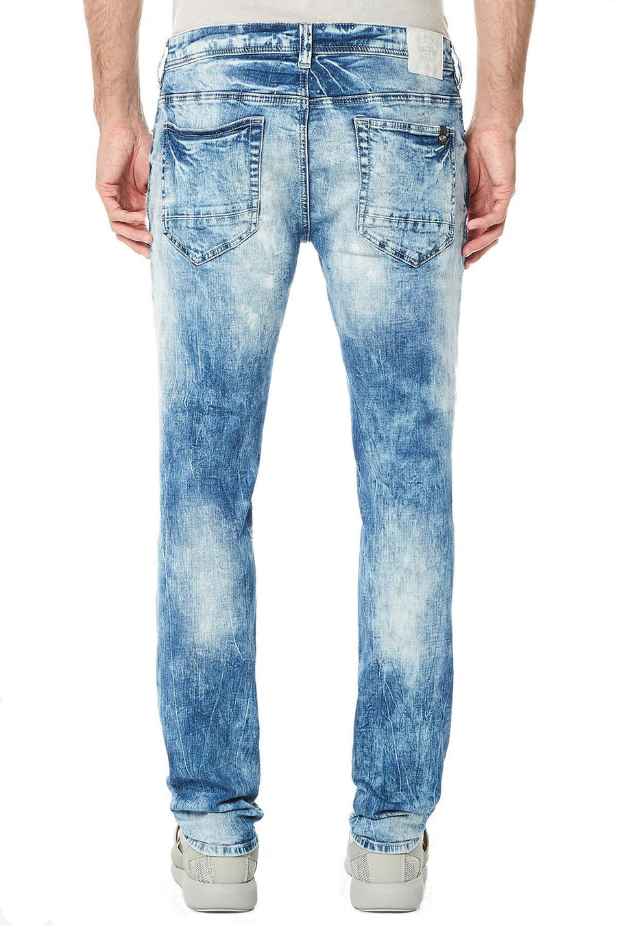 Buffalo by David Bitton Indigo Sanded Skinny-Straight Jeans