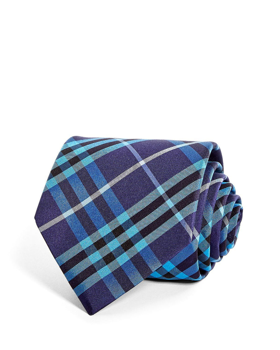 Burberry Clinton Check Classic Tie Bright Navy