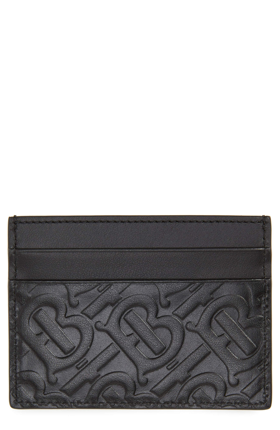 Burberry Men's Sandon Tb Monogram Leather Card Case