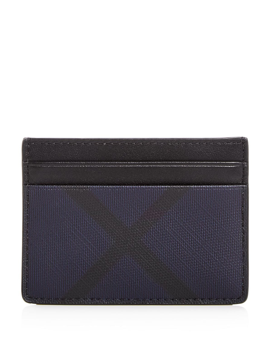 Burberry Sandon London Check Card Case Navy/black