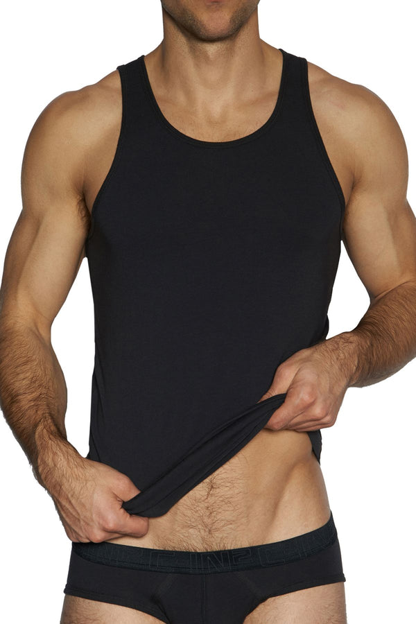 C-IN2 70's-Blue/Black Stretch Tank 2-Pack