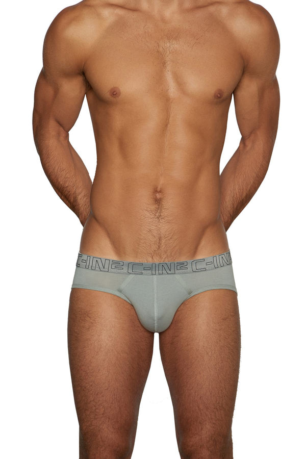 C-IN2 Cathedray-Grey/Celeste-Blue Low Rise Brief 2-Pack
