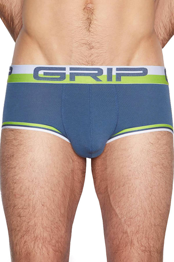 C-IN2 Jock Blue Mid-Rise Grip Mesh Punt Brief