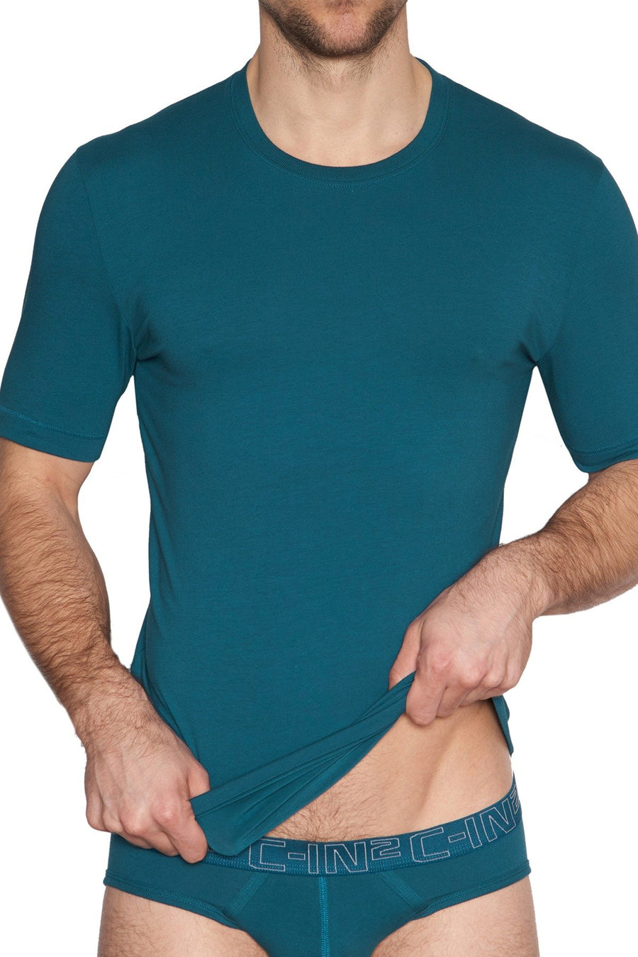 C-IN2 Tanager-Teal/Purple-Label Crewneck Tee 2-Pack