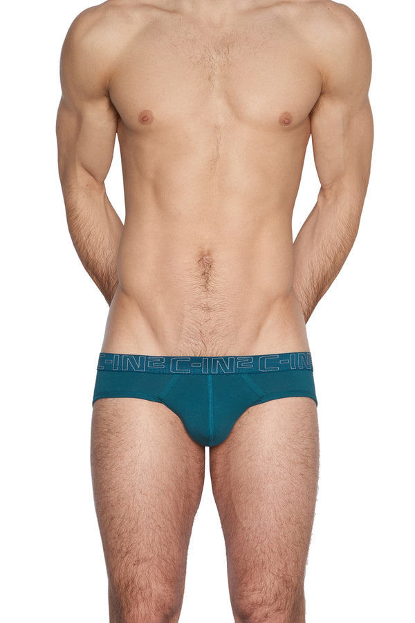 C-IN2 Tanager-Teal/Purple-Label Low Rise Brief 2-Pack