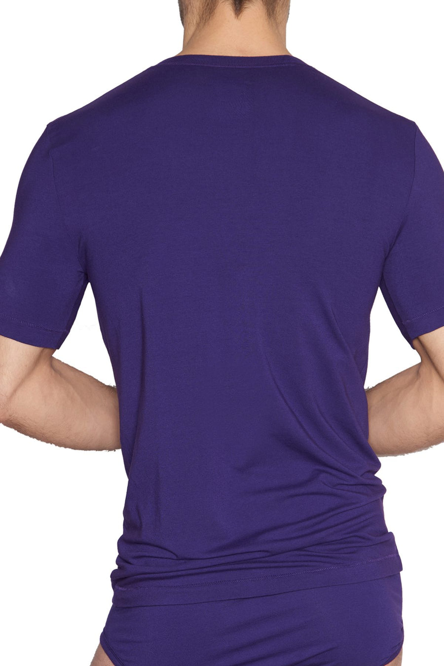 C-IN2 Tanager-Teal/Purple-Label Stretch V-Neck Tee 2-Pack