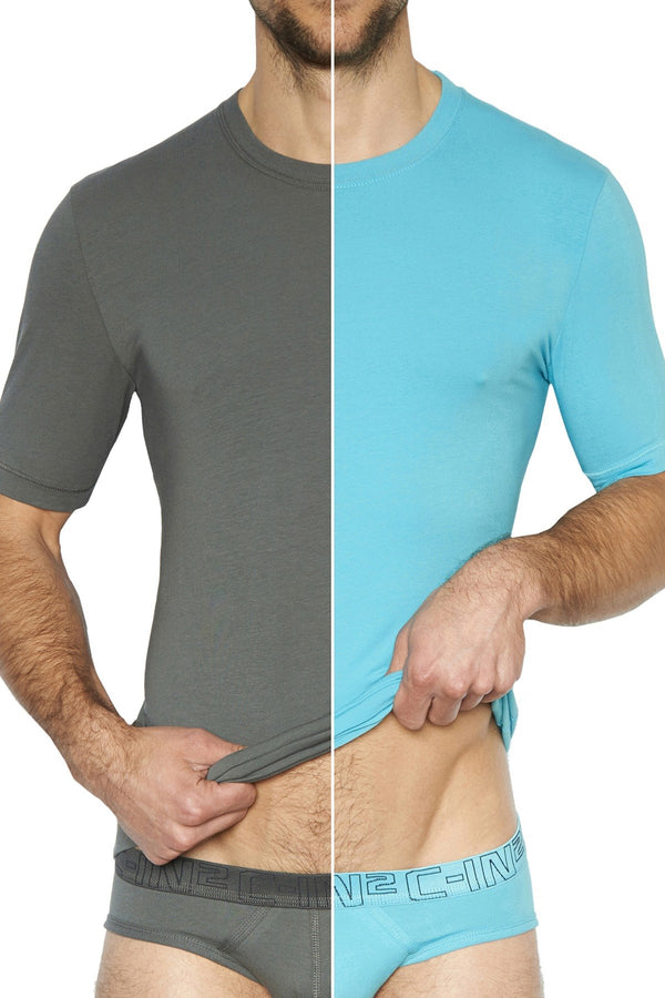 C-IN2 Wallstreet/Splash Crewneck Tee 2-Pack