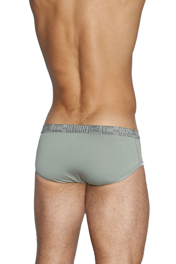 C-IN2 Wild-Fire/Chain-Grey Slash Mid-Rise Brief 2-Pack