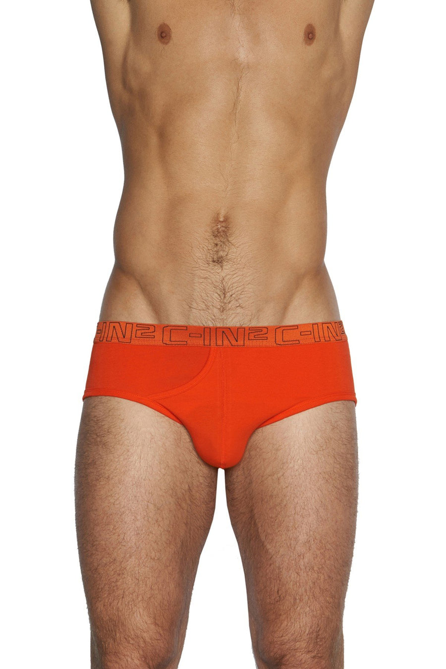 C-IN2 Wild-Fire/Chain-Grey Slash Mid-Rise Brief 2-Pack