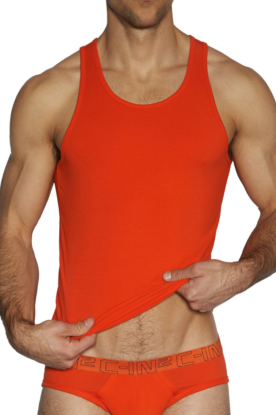 C-IN2 Wild-Fire/Chain-Grey Stretch Tank 2-Pack