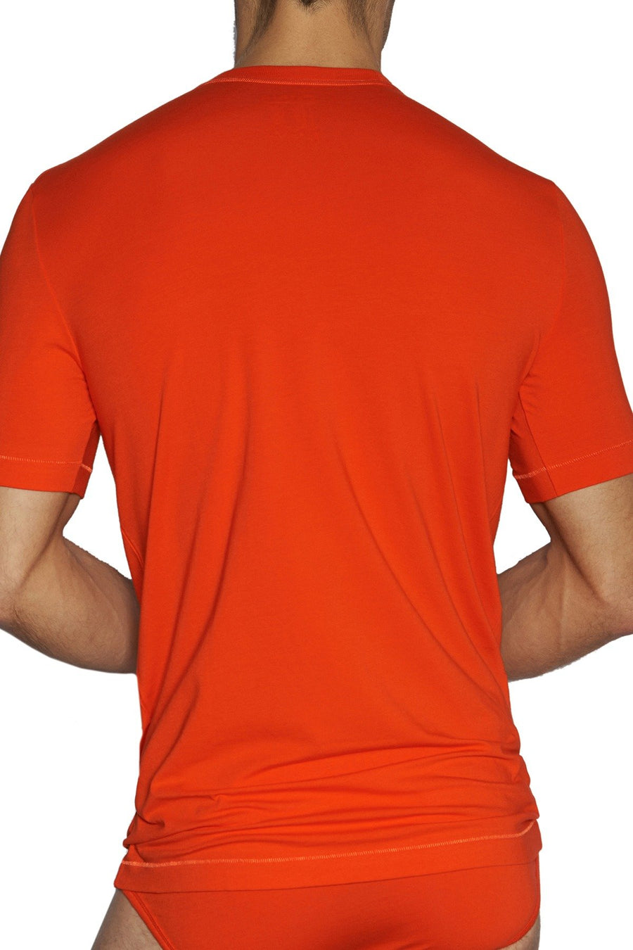 C-IN2 Wild-Fire/Chain-Grey Stretch V-Neck Tee 2-Pack