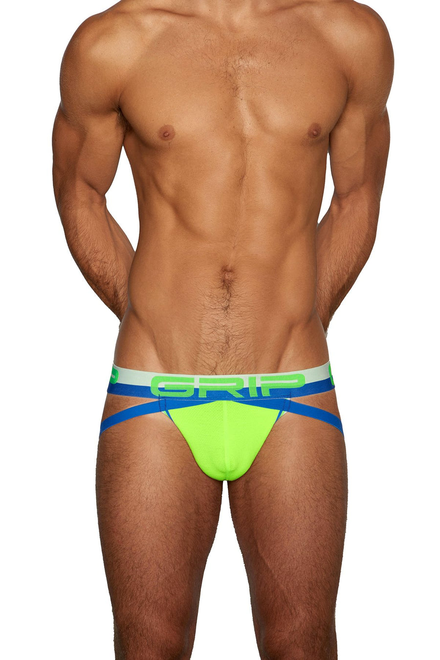 C-IN2 Zinnia Green Grip Mesh Jock