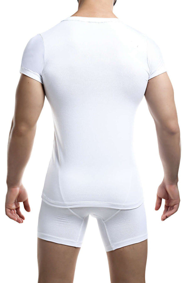 C4M White Crew Neck T-Shirt