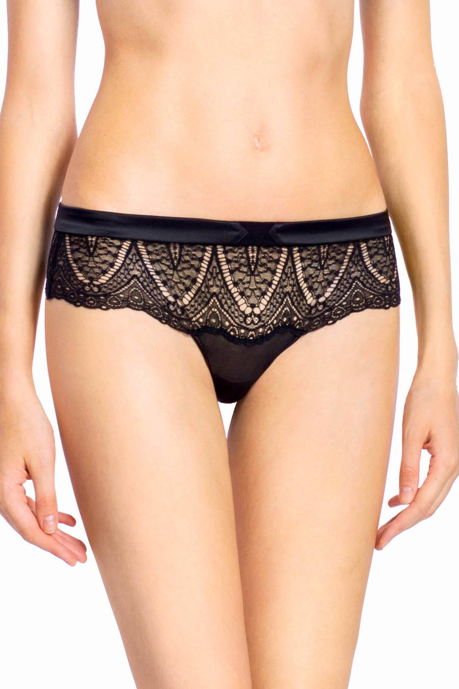 CK Black by Calvin Klein Black Audacious Sheer-Lace Thong
