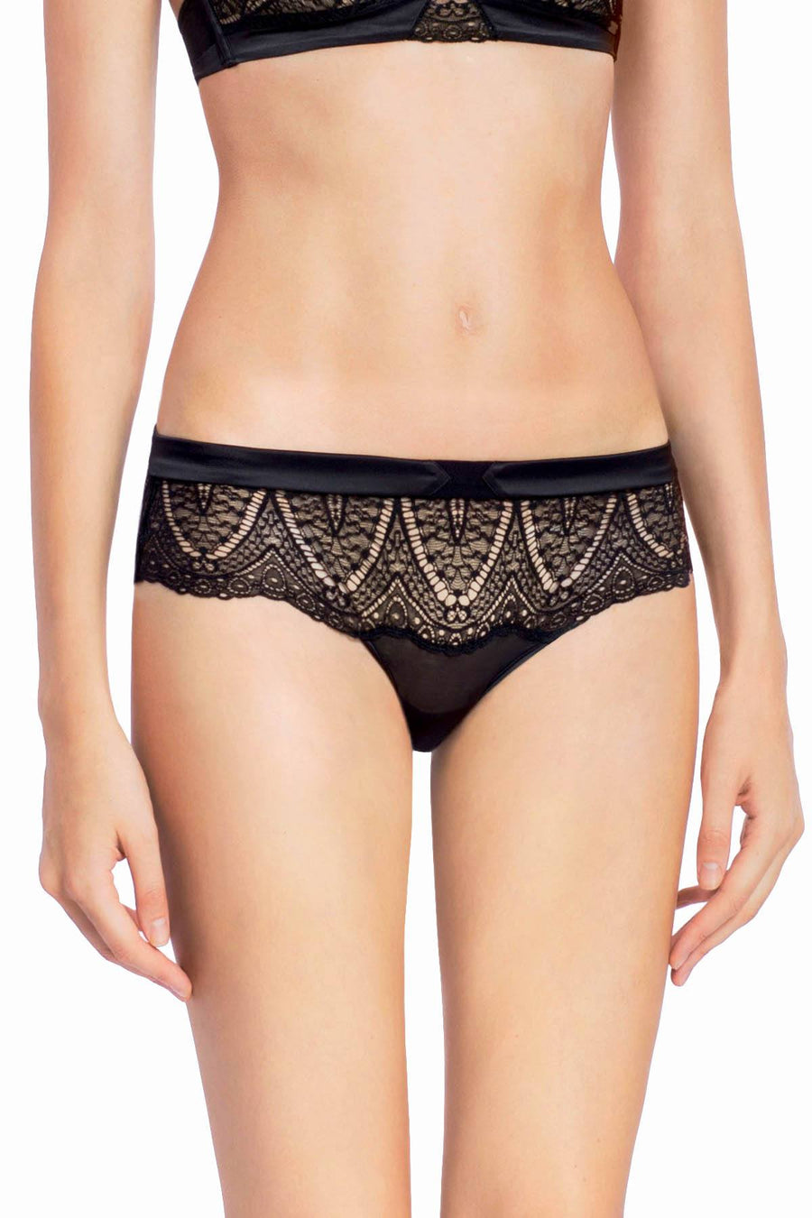 CK Black by Calvin Klein Black Audacious Sheer-Lace Thong
