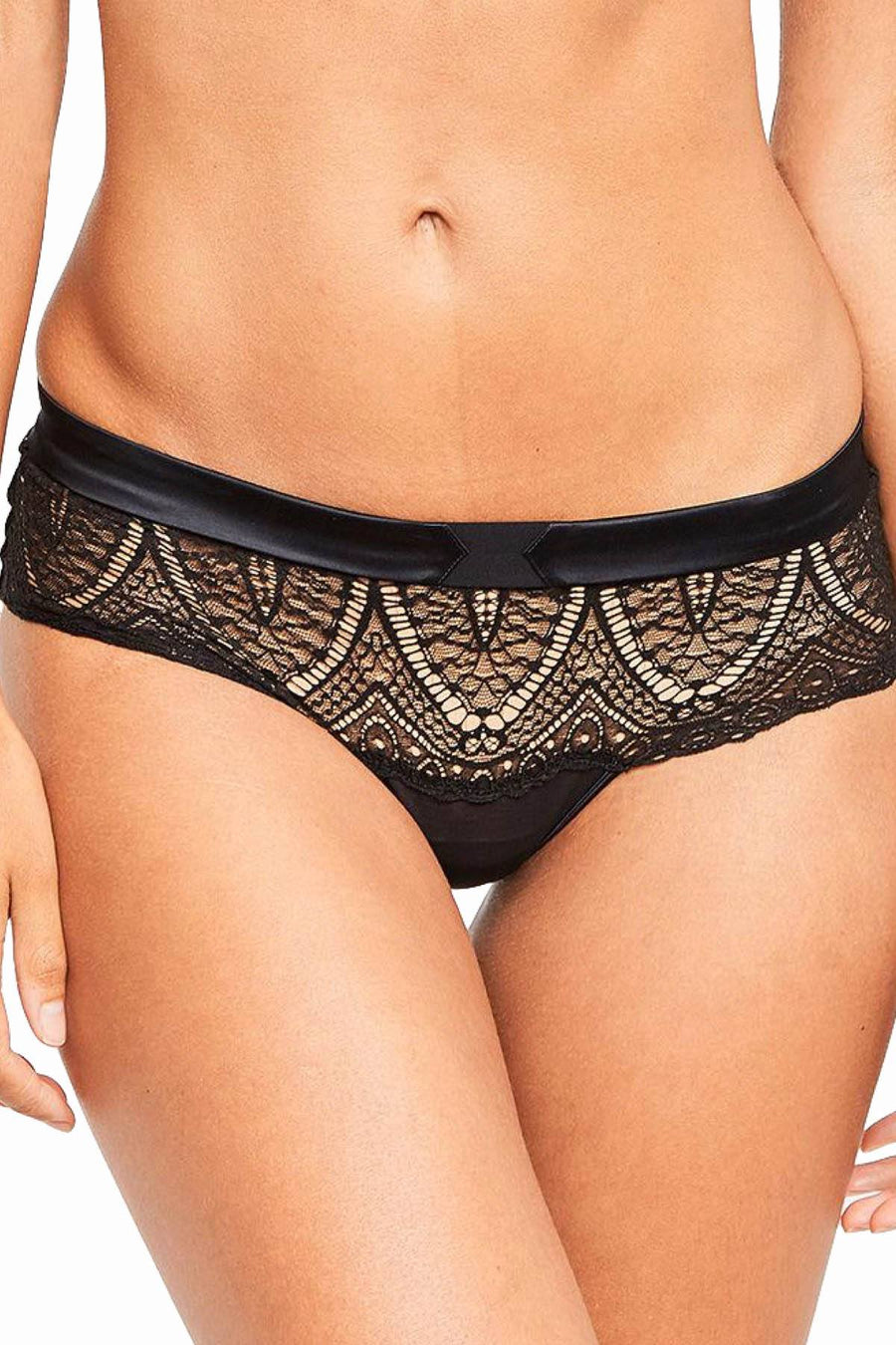 CK Black by Calvin Klein Black Audacious Sheer-Lace Thong