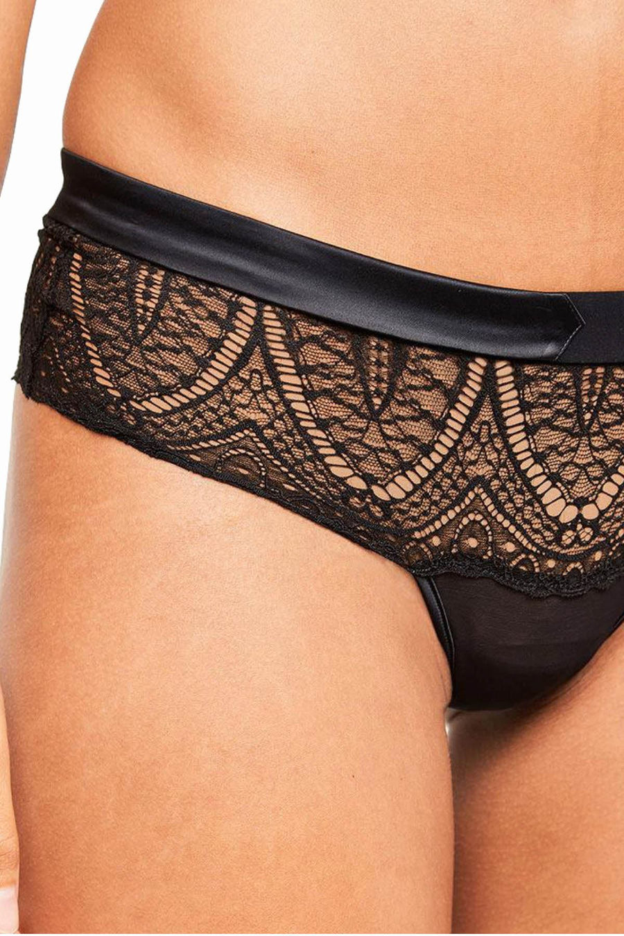 CK Black by Calvin Klein Black Audacious Sheer-Lace Thong
