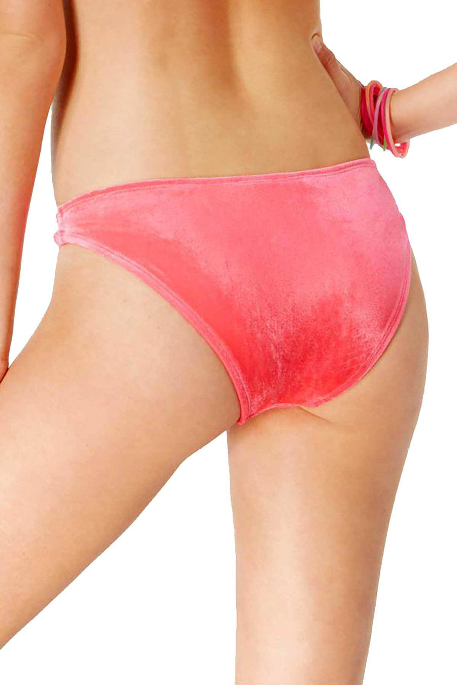 California Waves Pink Velvet Hipster Bikini Bottom