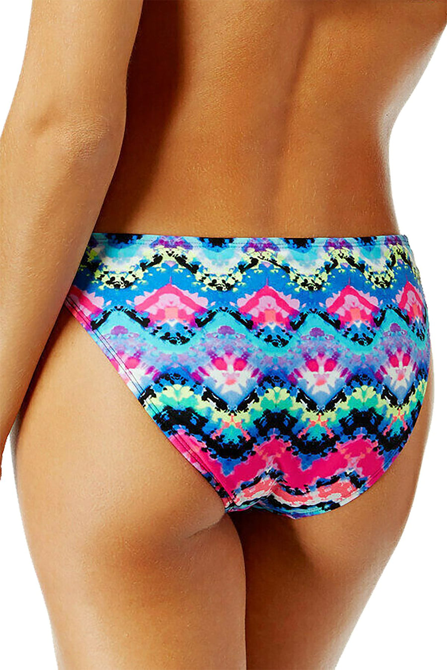 California Waves Rainbow Radio Strappy Bikini Bottom