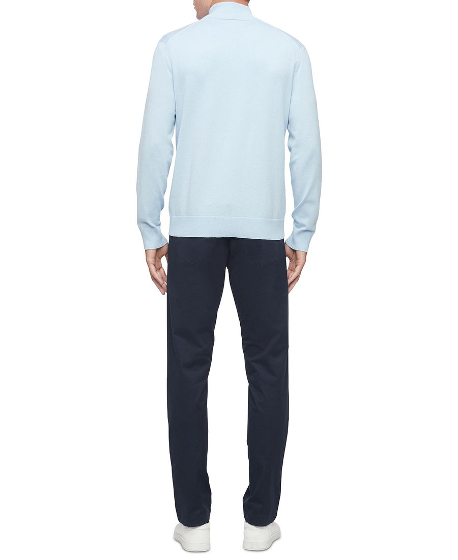 Calvin Klein 1/4-zip Sweater Cerulean