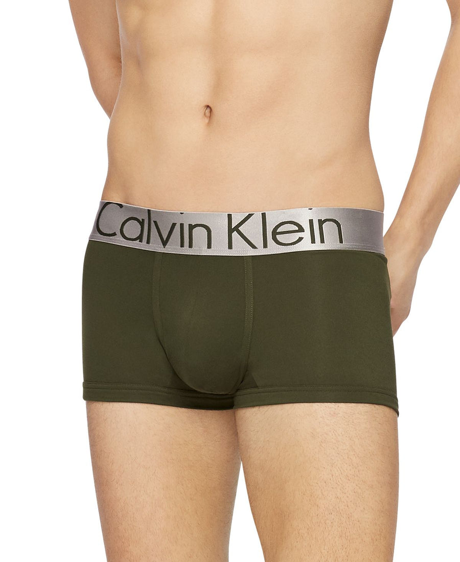 Calvin Klein 3-pk. Steel Low-rise Trunks Green/Pink/Blue