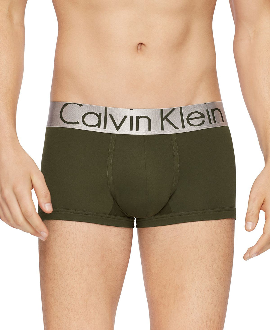 Calvin Klein 3-pk. Steel Low-rise Trunks Green/Pink/Blue