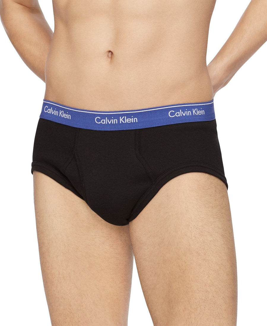Calvin Klein 6-pk. Cotton Classic Briefs Black W/ Multicolor Waistband