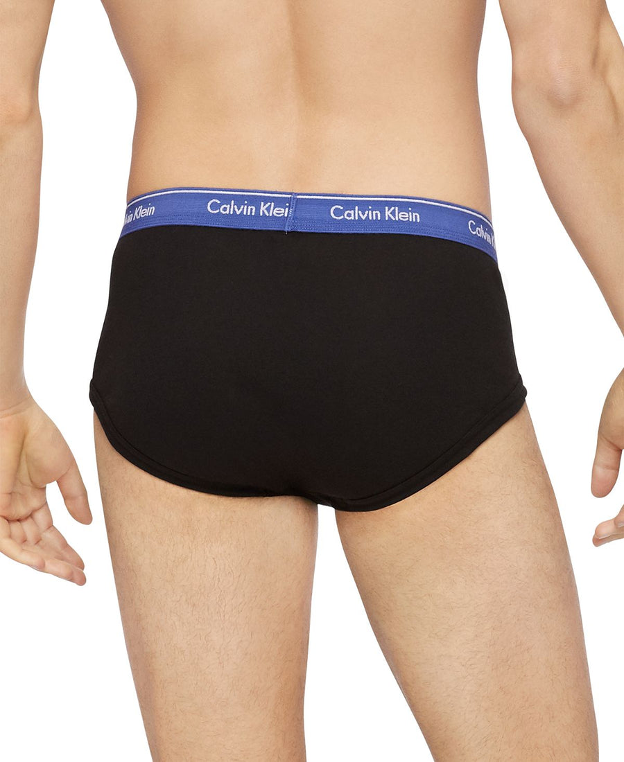 Calvin Klein 6-pk. Cotton Classic Briefs Black W/ Multicolor Waistband