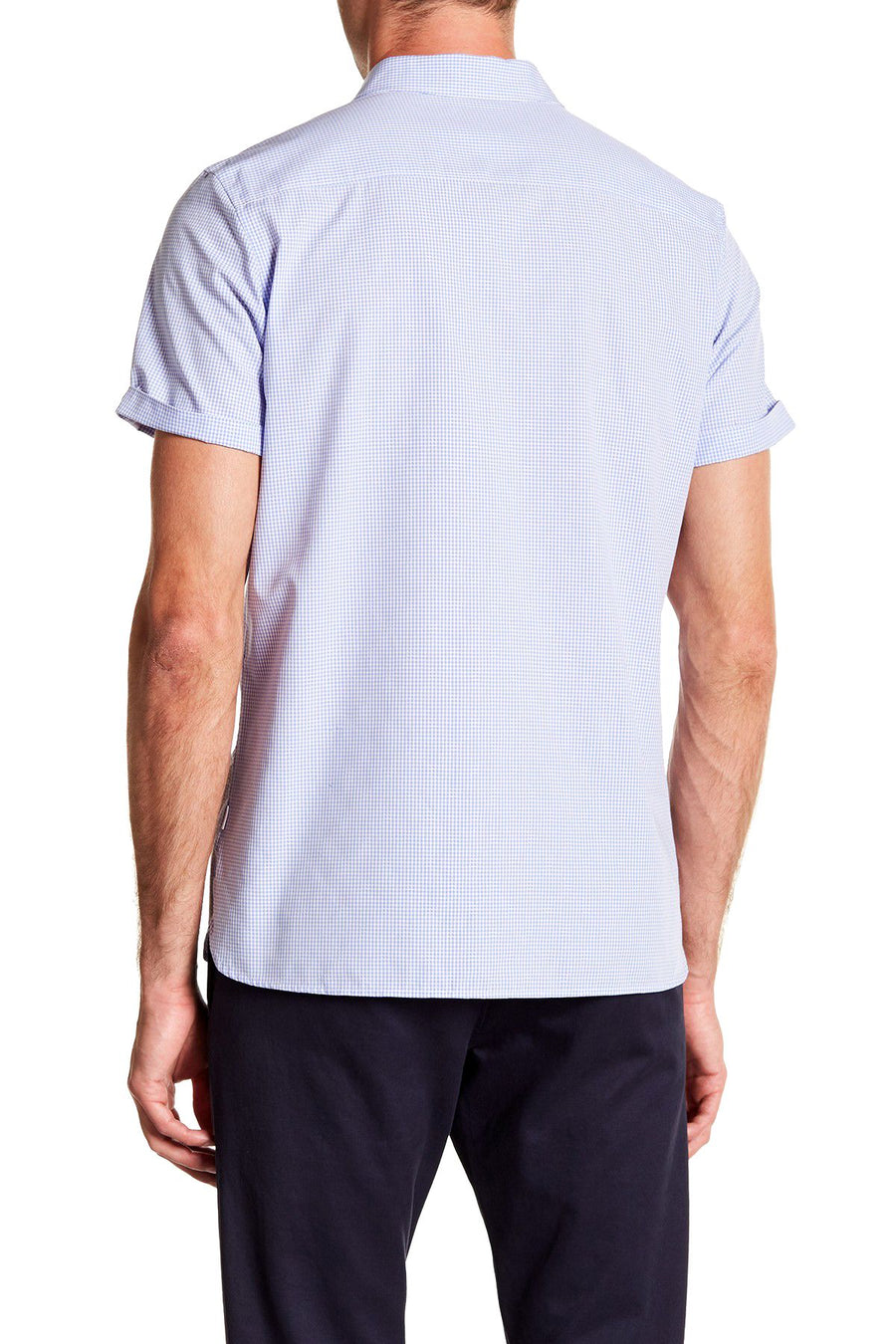 Calvin Klein Amparo Blue Gingham Pocket Shirt