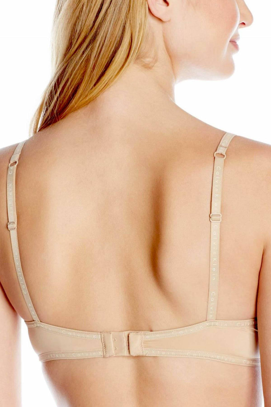 Calvin Klein Bare-Nude Signature Lace-Trim Demi Bra
