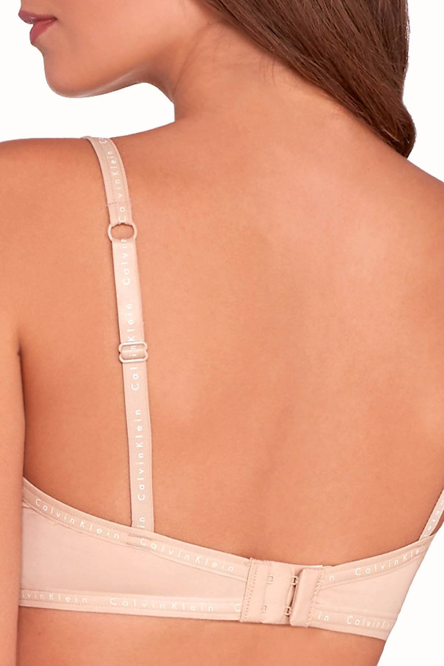 Calvin Klein Bare-Nude Signature Lace-Trim Demi Bra