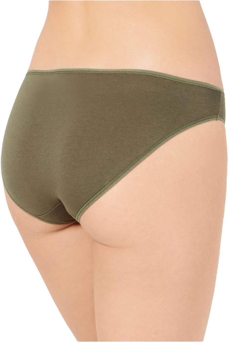Calvin Klein Beetle Green Cotton CK Form Bikini Brief