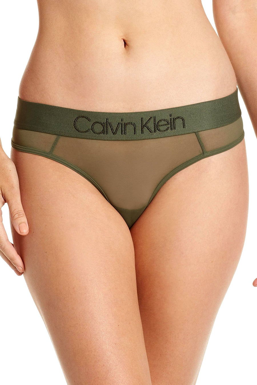 Calvin Klein Beetle Tonal Logo Thong
