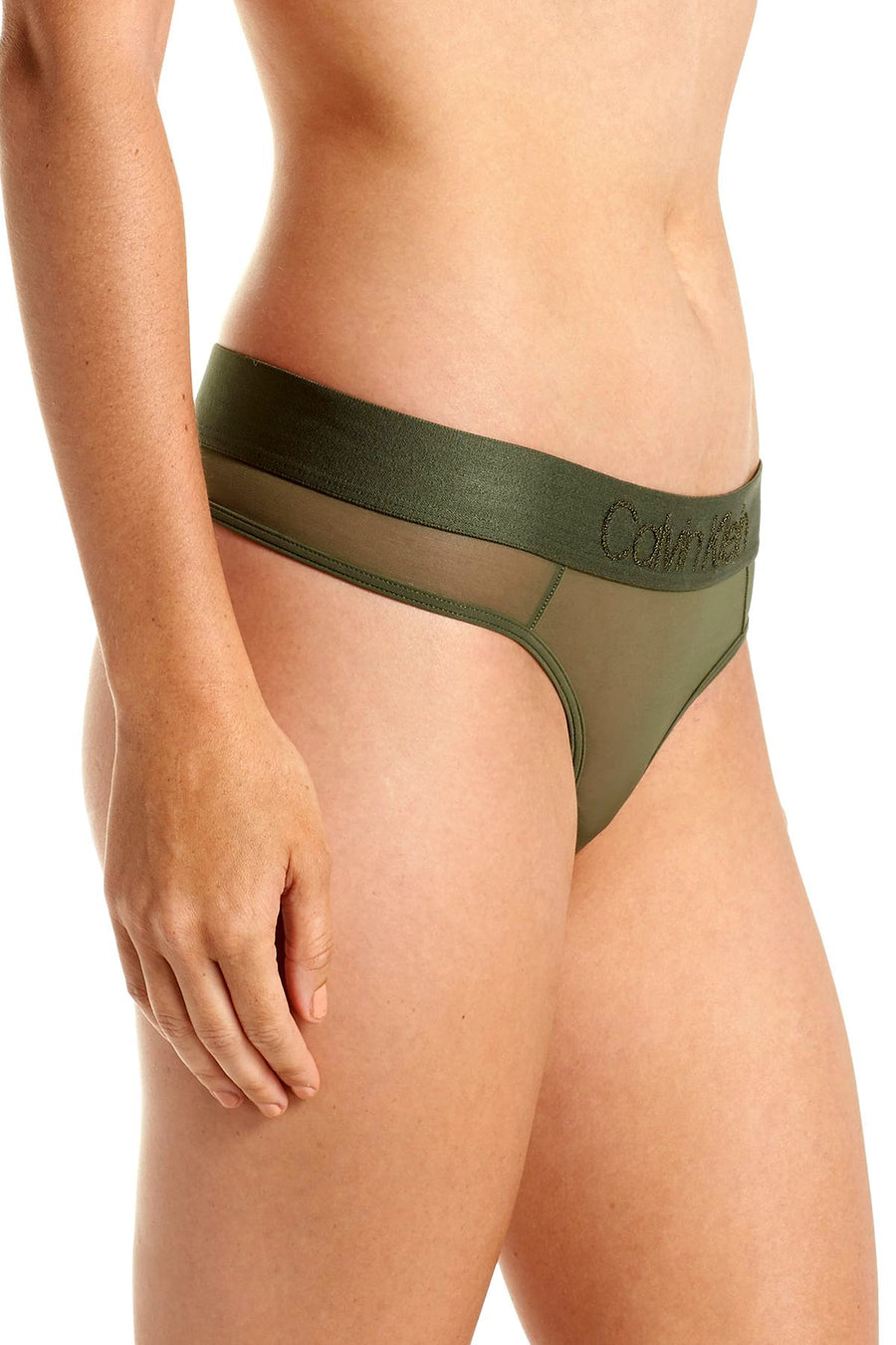 Calvin Klein Beetle Tonal Logo Thong