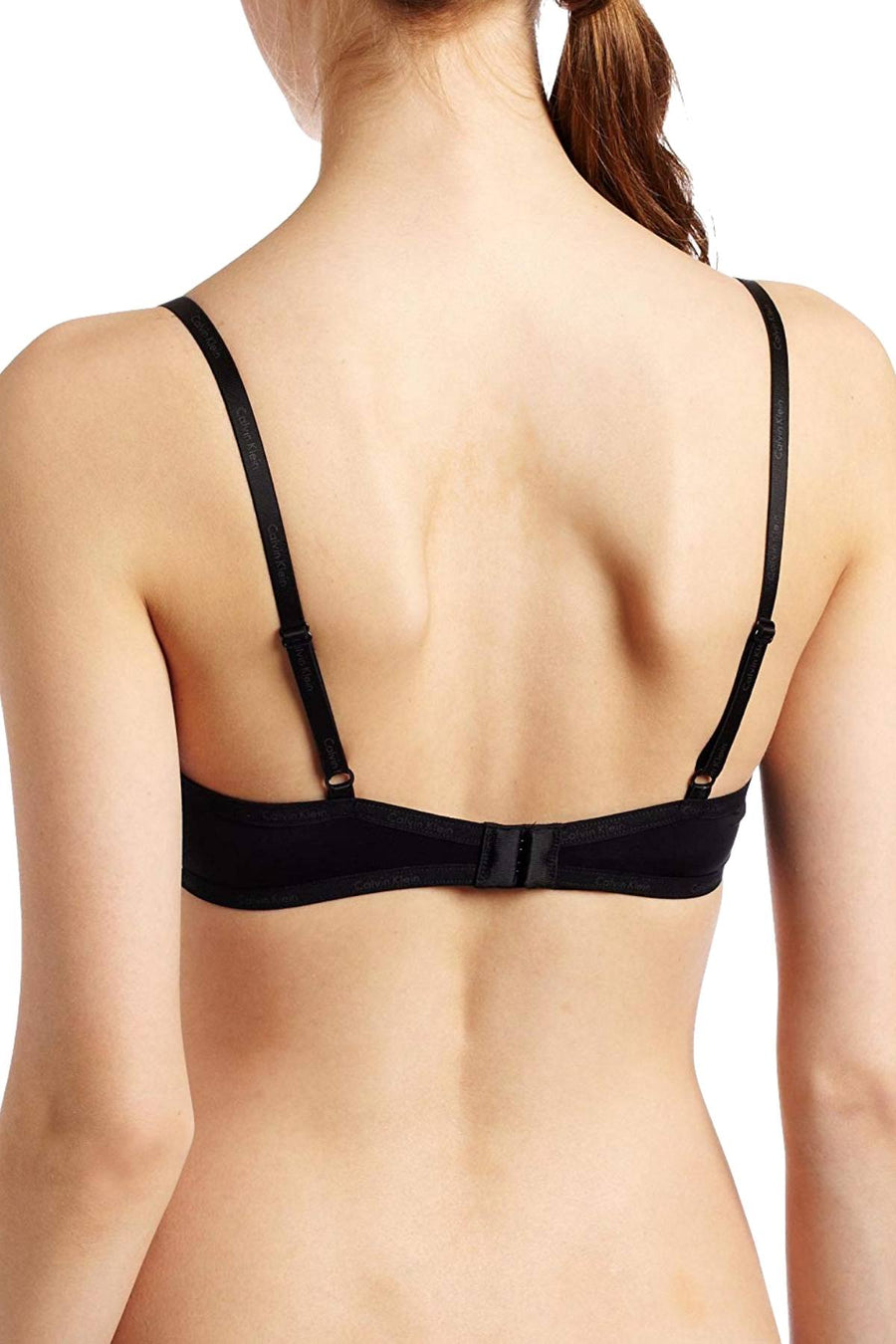 Calvin Klein Black/Black Perfectly-Fit Signature Push-Up Bra