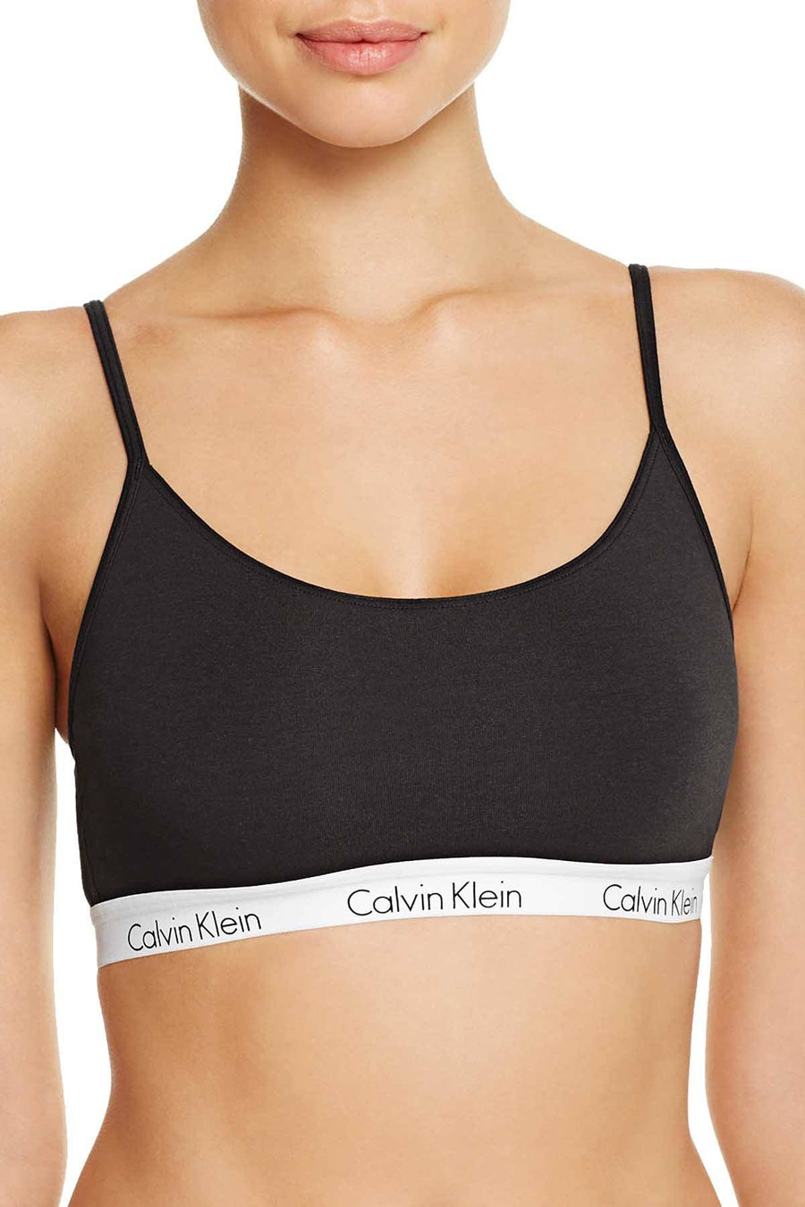 Calvin Klein Black CK One Logo Bralette