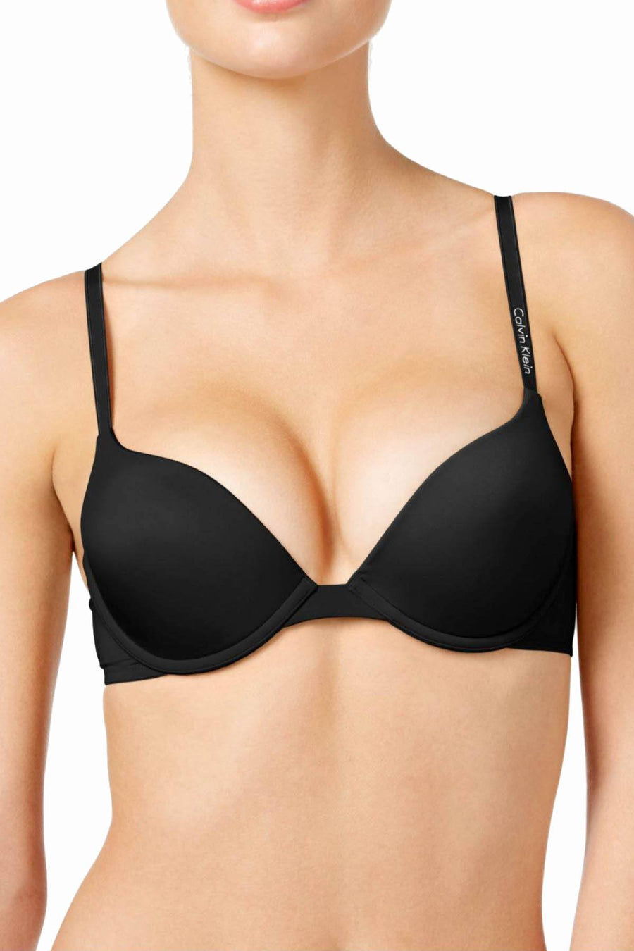 Calvin Klein Black Essence Plunge Push-Up Bra