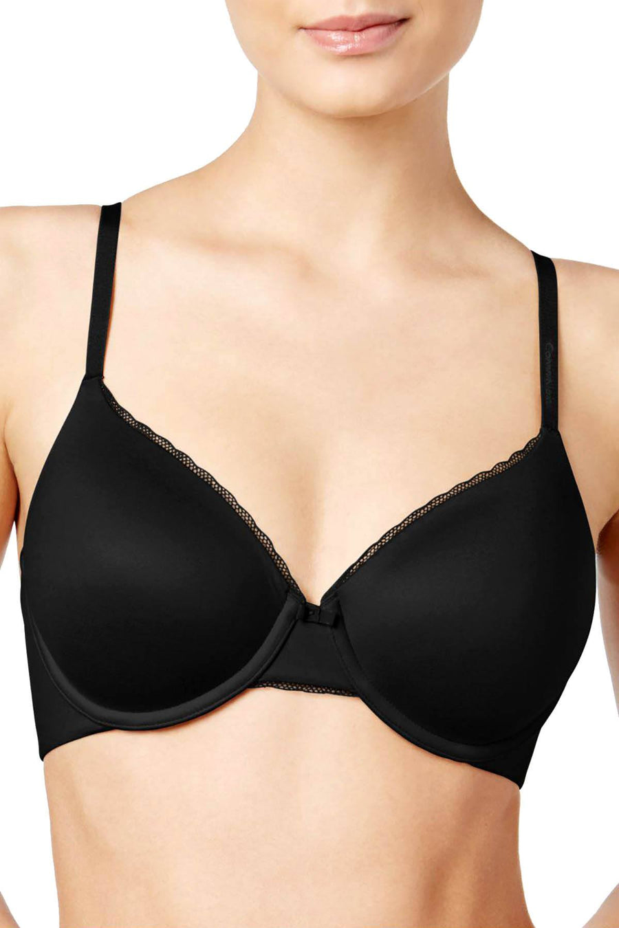 Calvin Klein Black Everyday Full Coverage Scallop Trim Bra