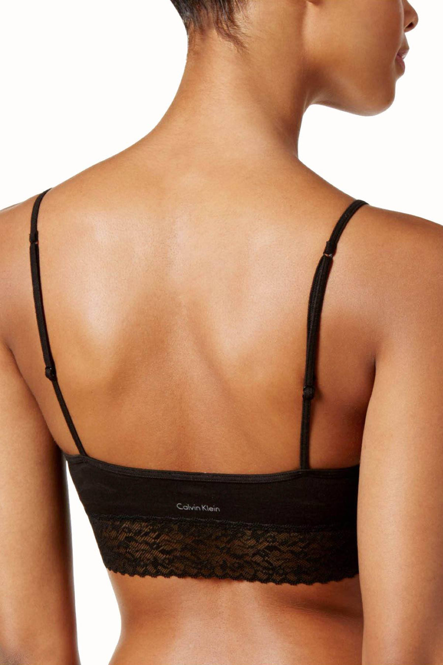 Calvin Klein Black Exclusive Bare Lace-Trim Bralette
