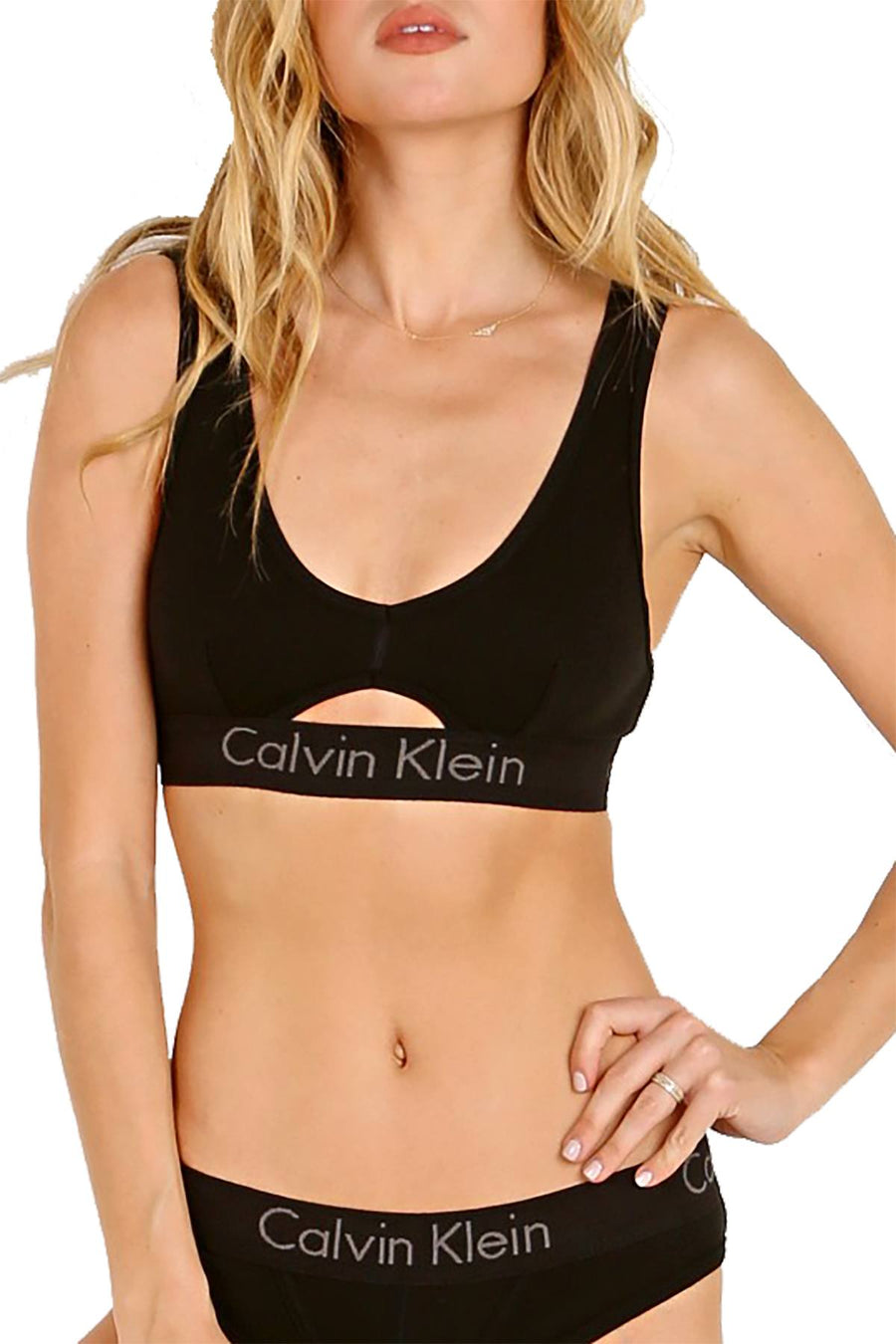 Calvin Klein Black Keyhole Body Unlined Bralette
