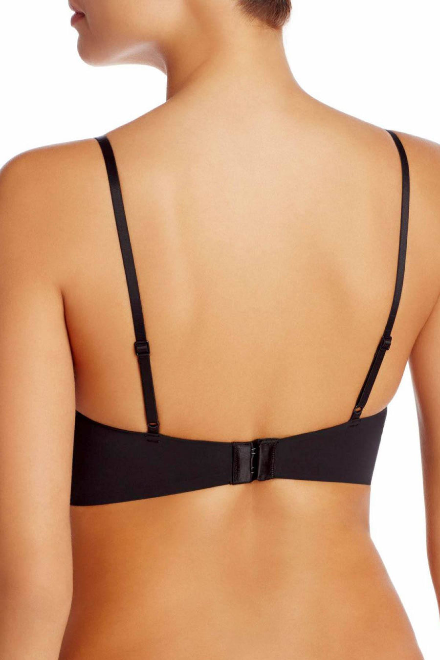 Calvin Klein Black Laser-Cut-Logo Triangle Bralette