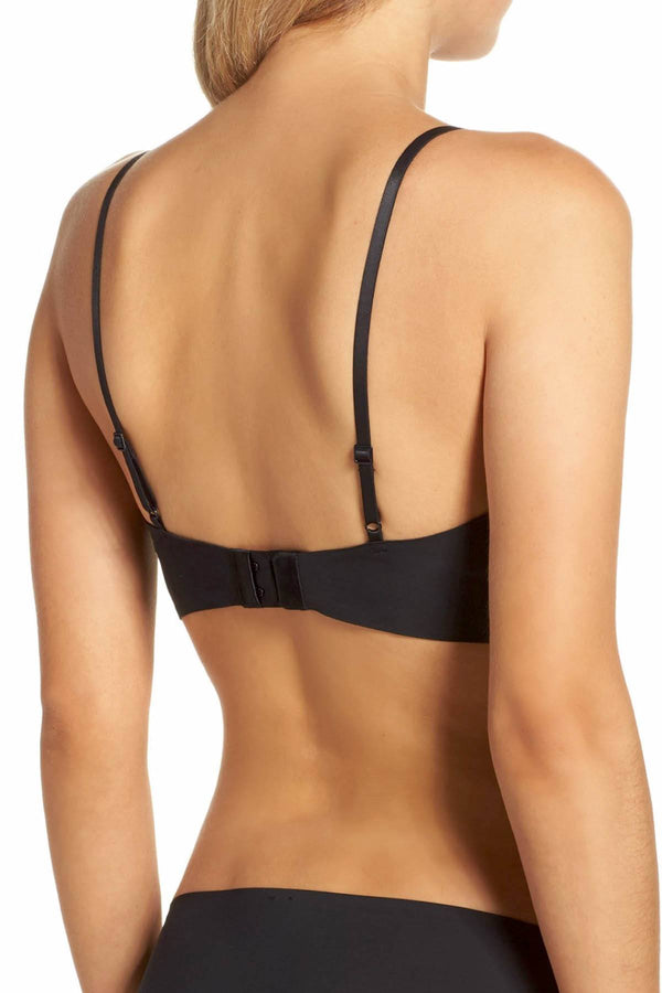 Calvin Klein Black Laser-Cut-Logo Triangle Bralette