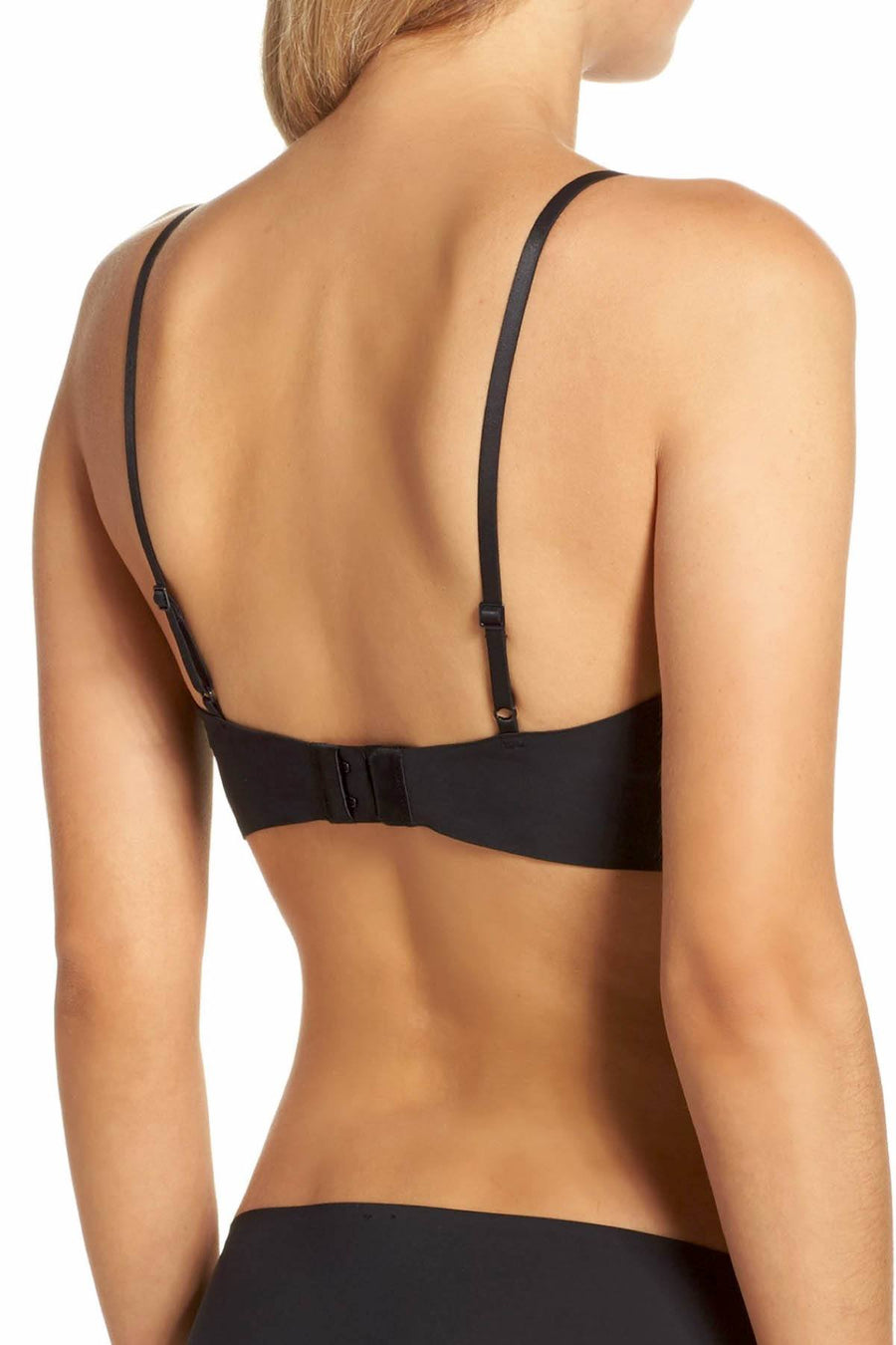 Calvin Klein Black Laser-Cut-Logo Triangle Bralette